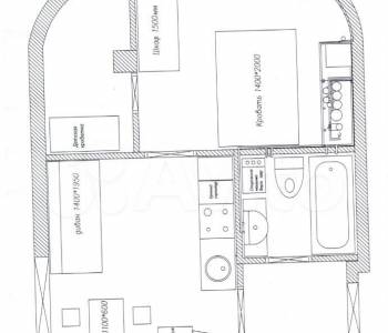 Сдается 2-х комнатная квартира, 35 м²