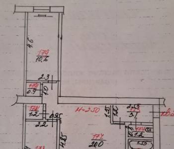 Продается 3-х комнатная квартира, 57 м²