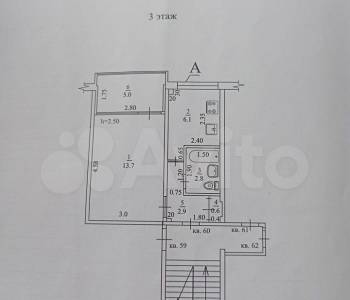 Продается 1-комнатная квартира, 30 м²