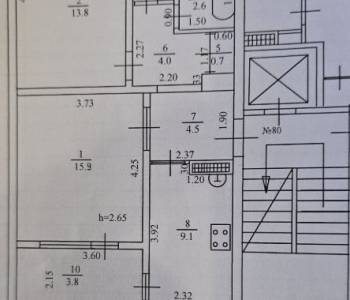 Продается 2-х комнатная квартира, 60 м²