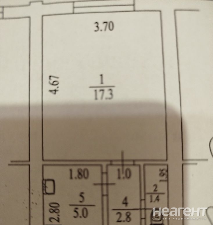 Продается 1-комнатная квартира, 27 м²