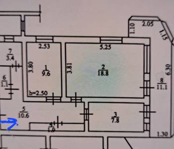 Продается 2-х комнатная квартира, 53,2 м²