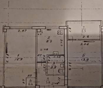 Продается 2-х комнатная квартира, 46,1 м²