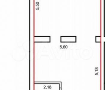 Продается 1-комнатная квартира, 61,8 м²