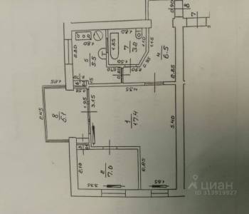 Продается 2-х комнатная квартира, 40 м²