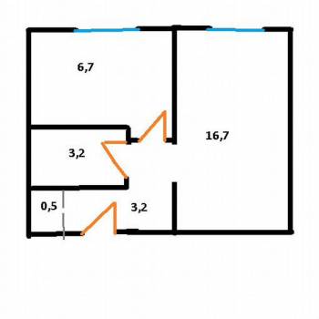 Продается 1-комнатная квартира, 30,3 м²