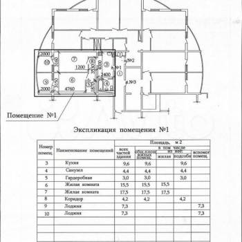Продается 2-х комнатная квартира, 54,3 м²