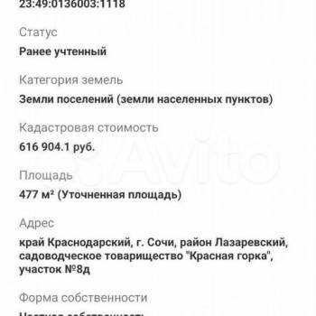 Продается Участок, 500 м²