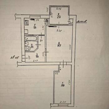 Продается 2-х комнатная квартира, 45 м²