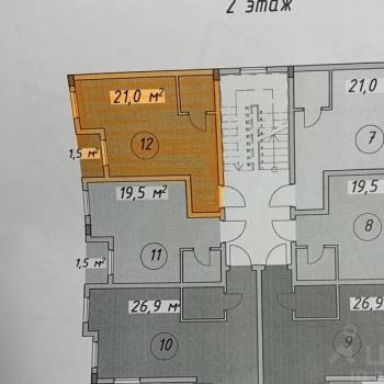 Продается 1-комнатная квартира, 20,7 м²