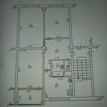Продается 3-х комнатная квартира, 66 м²
