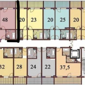 Продается 2-х комнатная квартира, 48 м²