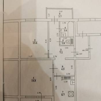 Сдается 2-х комнатная квартира, 63 м²