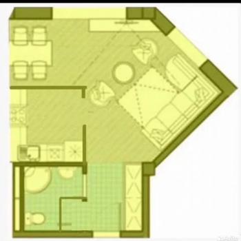 Сдается 1-комнатная квартира, 34,5 м²