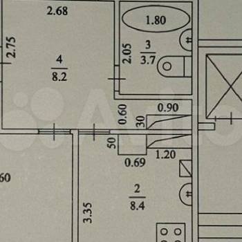 Продается 1-комнатная квартира, 39,9 м²