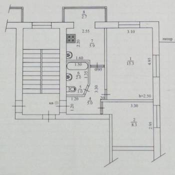 Продается 2-х комнатная квартира, 40,7 м²