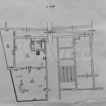 Продается 2-х комнатная квартира, 54,7 м²