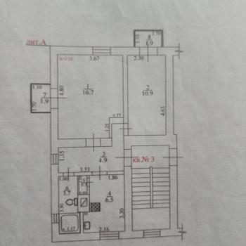 Сдается 2-х комнатная квартира, 43 м²