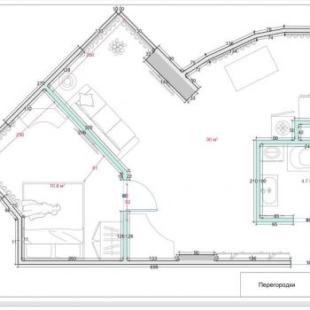 Продается 2-х комнатная квартира, 44 м²