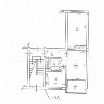 Продается 2-х комнатная квартира, 49 м²