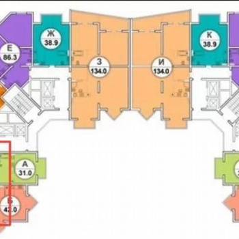 Продается 2-х комнатная квартира, 84 м²