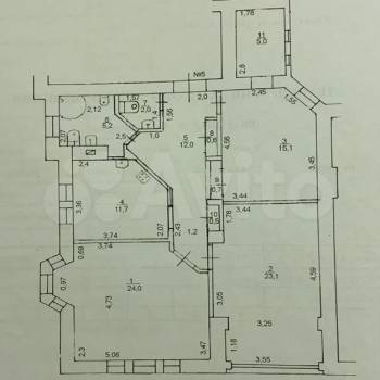 Продается 3-х комнатная квартира, 99,9 м²