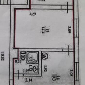 Продается 2-х комнатная квартира, 35 м²