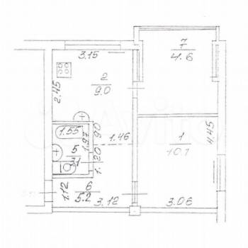 Продается 2-х комнатная квартира, 37 м²
