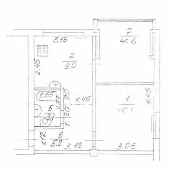 Продается 2-х комнатная квартира, 37 м²