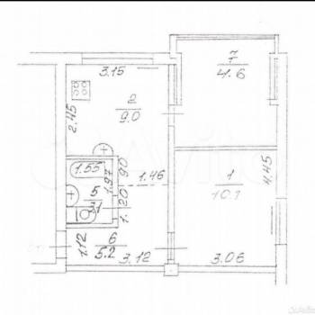 Продается 2-х комнатная квартира, 37 м²