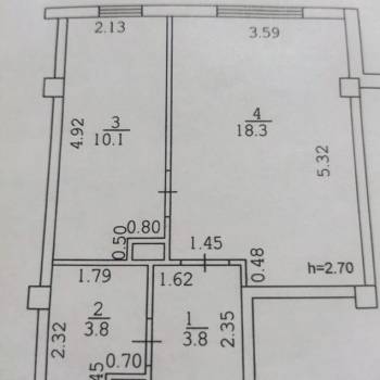 Продается 1-комнатная квартира, 36 м²