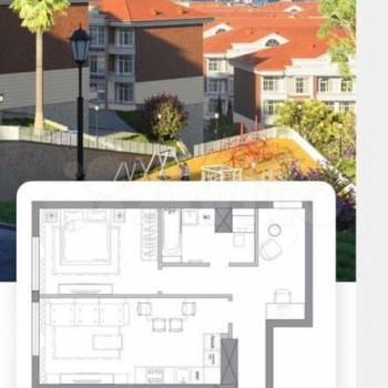 Продается 1-комнатная квартира, 62,6 м²