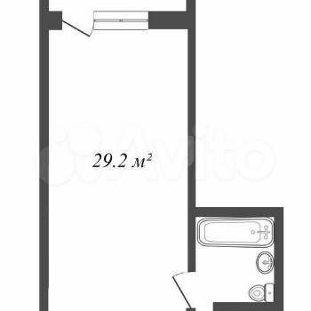 Продается 1-комнатная квартира, 29,2 м²