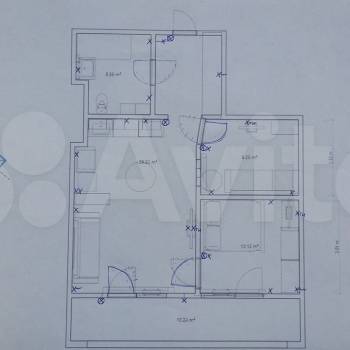 Продается 2-х комнатная квартира, 55,4 м²