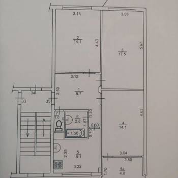 Продается 3-х комнатная квартира, 66,3 м²
