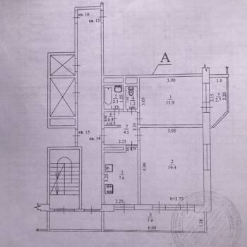 Продается 2-х комнатная квартира, 57,8 м²