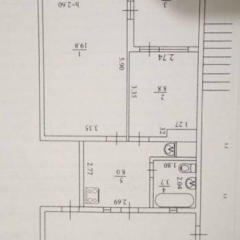 Продается 3-х комнатная квартира, 61 м²