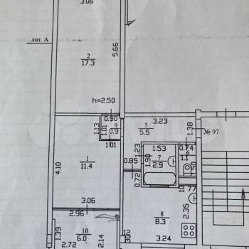 Продается 2-х комнатная квартира, 53,4 м²