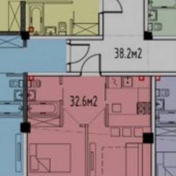 Продается 1-комнатная квартира, 32 м²