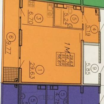 Продается 2-х комнатная квартира, 47 м²