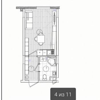 Продается 1-комнатная квартира, 25 м²