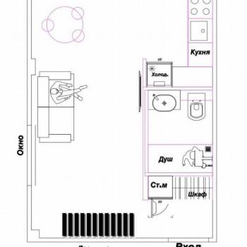 Продается 2-х комнатная квартира, 43 м²