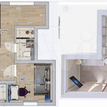 Продается 3-х комнатная квартира, 60 м²