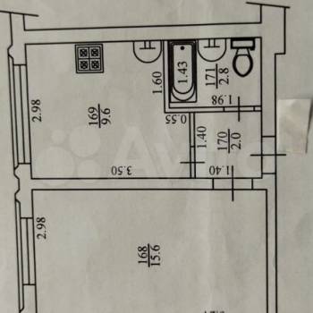 Продается 1-комнатная квартира, 30 м²