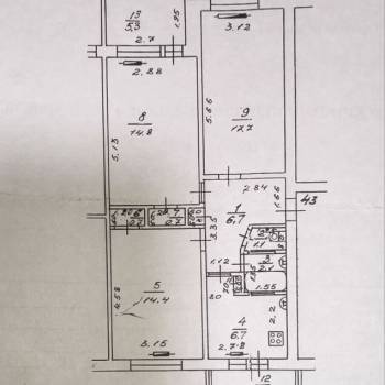 Продается 3-х комнатная квартира, 65,5 м²
