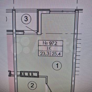 Продается 1-комнатная квартира, 25 м²