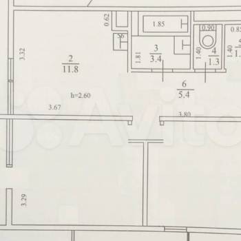 Продается 2-х комнатная квартира, 50 м²