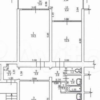 Продается 3-х комнатная квартира, 75 м²