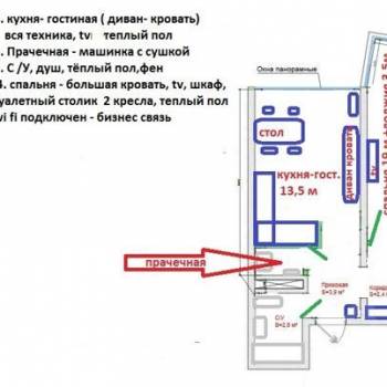 Продается 1-комнатная квартира, 45 м²