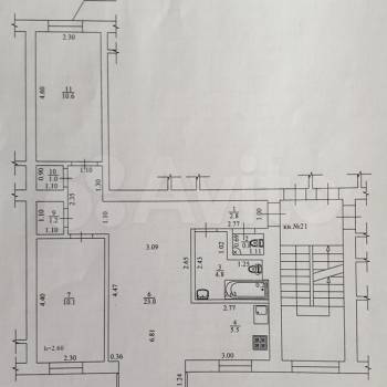 Продается 3-х комнатная квартира, 59,8 м²